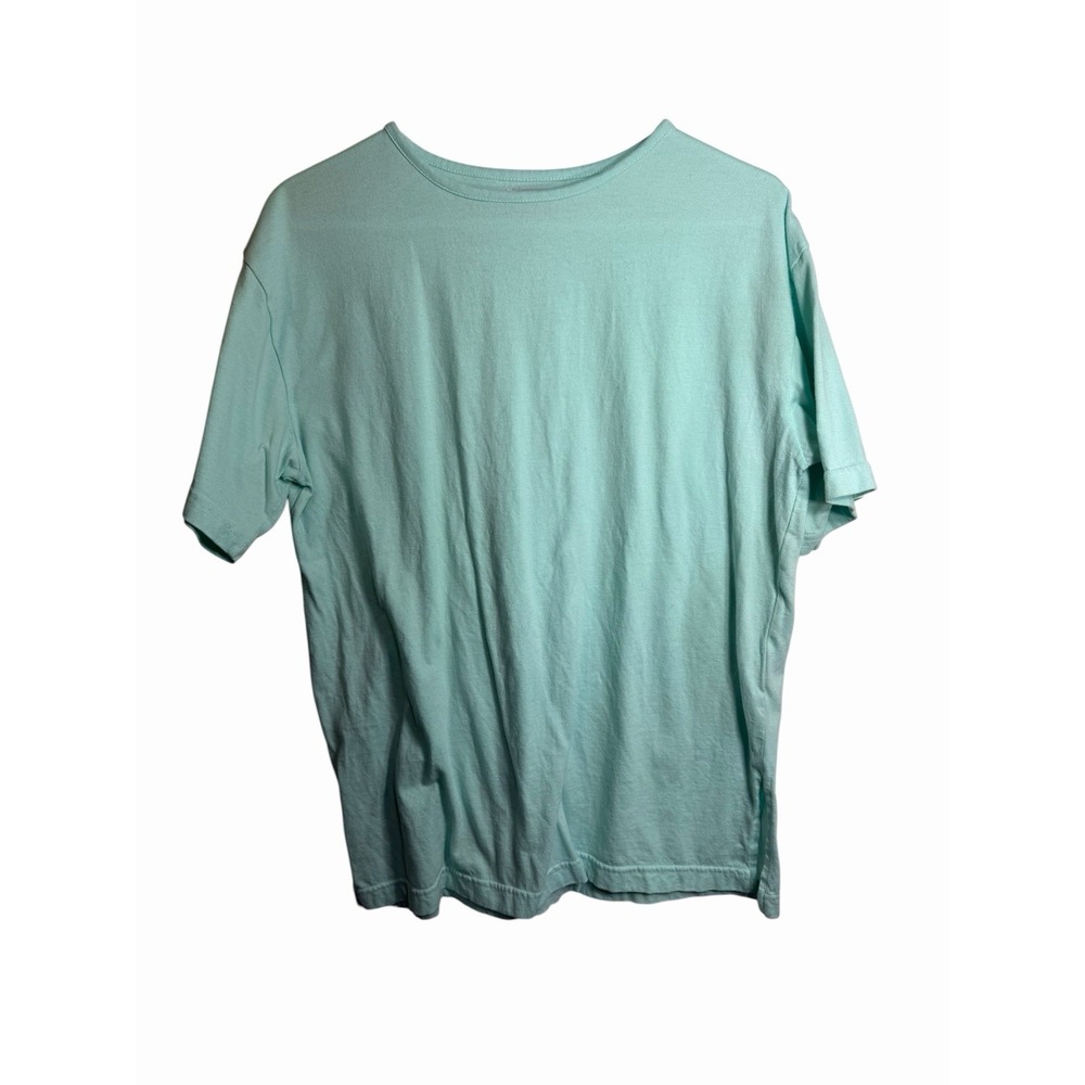 jlplum womens sky blue short sleeve cotton shirt size medium